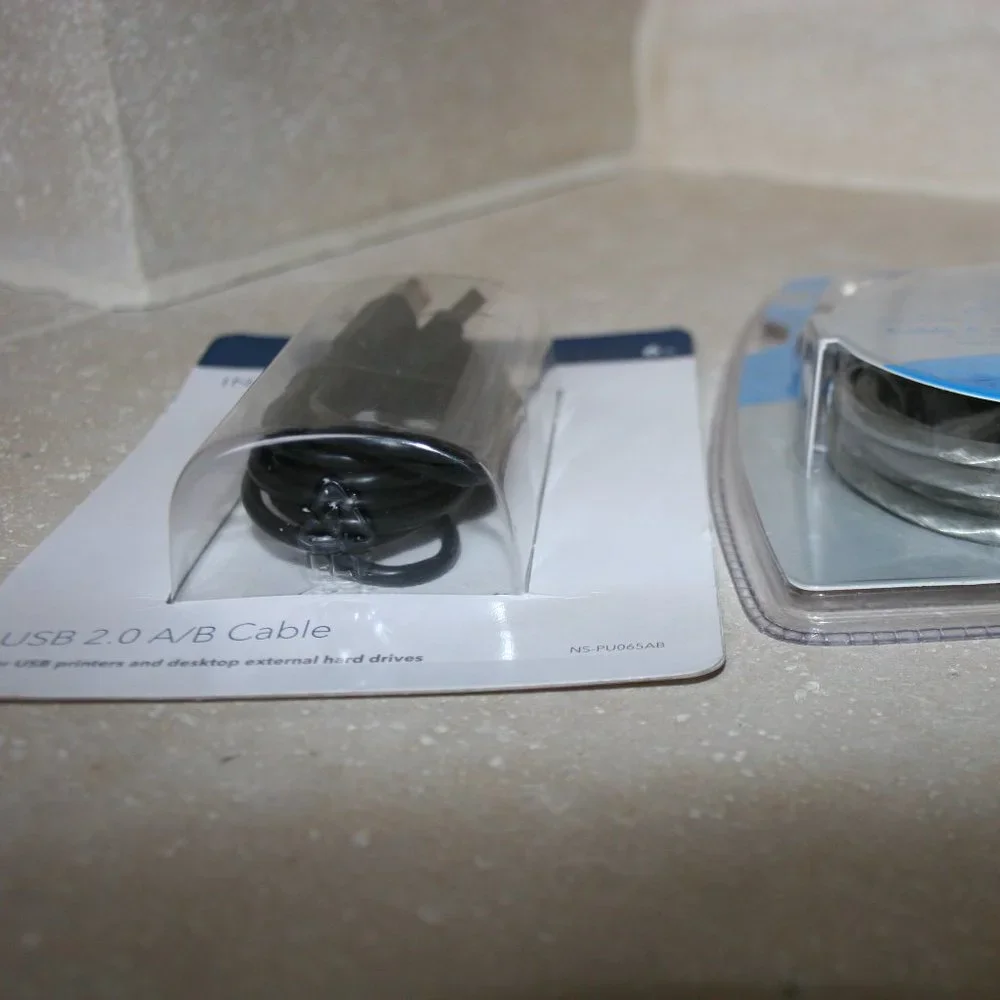 Insignia & Dynex 6 FT. USB 2.0 A to B Cables (NIB)